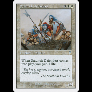 MTG Defensores inquebrantables (Staunch Defenders) Seventh Edition 7ed#50