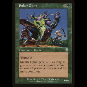 MTG Djinn Sulam (Sulam Djinn) Invasion inv#212
