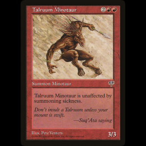 MTG Minotauro de Talruum (Talruum Minotaur) Mirage mir#196