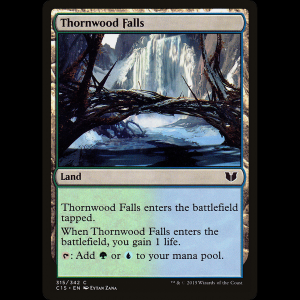 MTG Cascadas bosquespinoso (Thornwood Falls) Commander 2015 c15#315