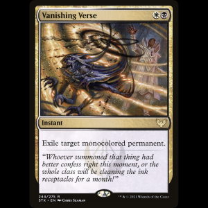 MTG Verso desmaterializador (Vanishing Verse) Strixhaven: School of Mages stx#244