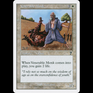 MTG Monje venerable (Venerable Monk) Seventh Edition 7ed#53
