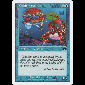 MTG Soldados vodalianos (Vodalian Soldiers) Classic Sixth Edition 6ed#104