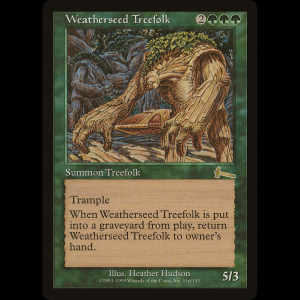 MTG Pueblo arbóreo Semillaclimática (Weatherseed Treefolk) Urza's Legacy ulg#116