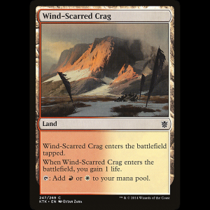 MTG Wind-Scarred Crag Khans of Tarkir ktk#247