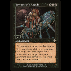MTG Agenda de Yawgmonth (Yawgmoth's Agenda) Invasion inv#135