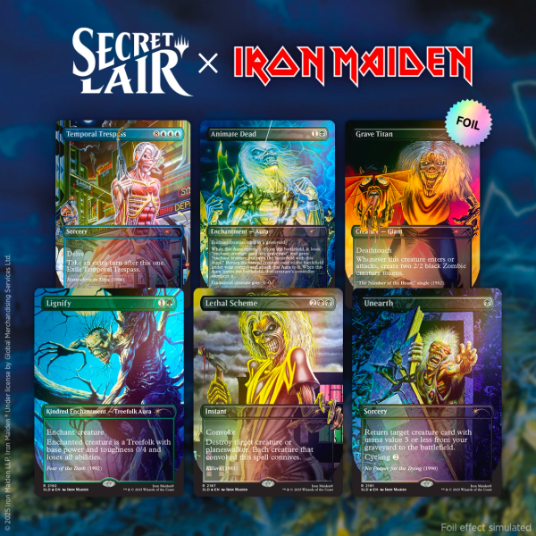 Secret Lair x Iron Maiden: Album Art Foil Edition​ MTG - Madtoyz