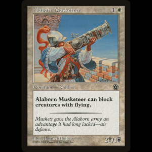MTG Mosquetero de Alaborn (Alaborn Musketeer) Portal Second Age p02#3