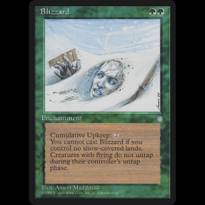 MTG Tempestad de nieve (Blizzard) Ice Age ice#227
