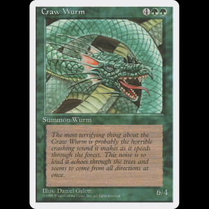 MTG Sierpe Dragón (Craw Wurm) Fourth Edition 4ed#238