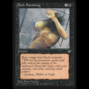 MTG Destierro sombrío (Dark Banishing) Ice Age ice#119