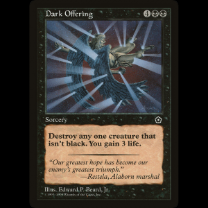 MTG Ofrenda sinsiestra (Dark Offering) Portal Second Age p02#72