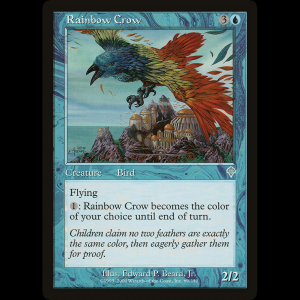 MTG Cuervo Arcoiris (Rainbow Crow) Invasion inv#69