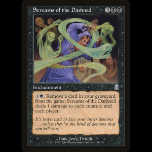 MTG Gritos de los condenados (Screams of the Damned) Odyssey ody#160
