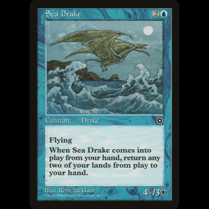 MTG Draco del mar (Sea Drake) Portal Second Age p02#45