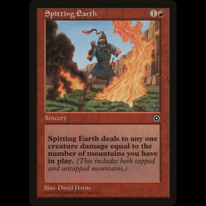MTG Sacudida telurica (Spitting Earth) Portal Second Age p02#116