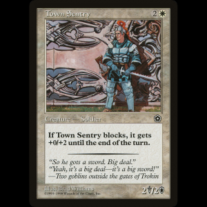 MTG Centinela de la ciudad (Town Sentry) Portal Second Age p02#25
