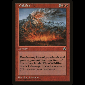 MTG Incendio destructivo (Wildfire) Portal Second Age p02#120