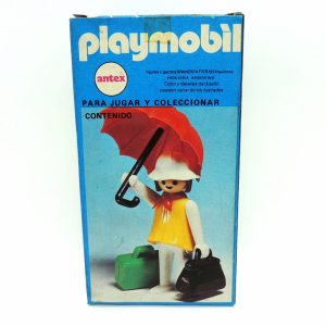 Playmobil Mujer Paragua #3322 Antex Argentina 80s