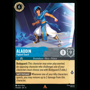 Lorcana Aladdin - Vigilant Guard - Reign of Jafar 8#170