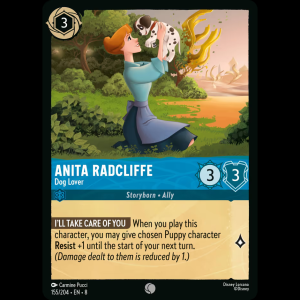 Lorcana Anita Radcliffe - Dog Lover - Reign of Jafar - FOIL 8#155