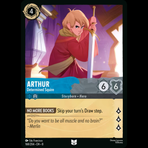 Lorcana Arthur - Determined Squire - Reign of Jafar 8#168