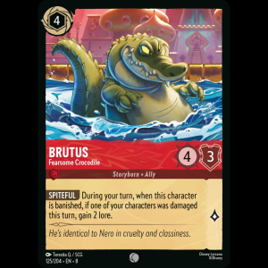 Lorcana Brutus - Fearsome Crocodile - Reign of Jafar 8#125