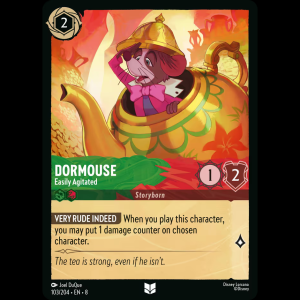 Lorcana Dormouse - Easily Agitated - Reign of Jafar 8#103