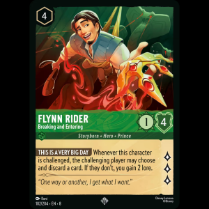 Lorcana Flynn Rider - Breaking and Entering - Reign of Jafar 8#102