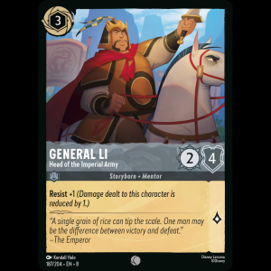 Lorcana General Li - Head of the Imperial Army - Reign of Jafar 8#187
