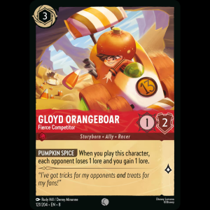 Lorcana Gloyd Orangeboar - Fierce Competitor - Reign of Jafar 8#121