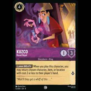 Lorcana Kuzco - Bored Royal - Reign of Jafar - FOIL 8#53