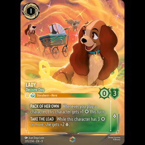 Lorcana Lady - Decisive Dog - Reign of Jafar - FOIL 8#205