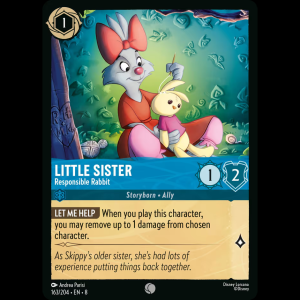 Lorcana Little Sister - Responsible Rabbit - Reign of Jafar 8#163