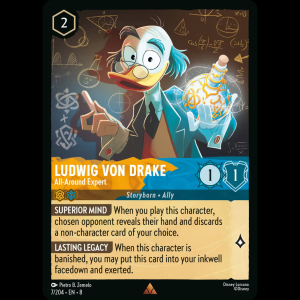 Lorcana Ludwig Von Drake - All-Around Expert - Reign of Jafar - FOIL 8#7