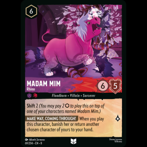 Lorcana Madam Mim - Rhino - Reign of Jafar 8#69