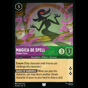 Lorcana Magica De Spell - Shadow Form - Reign of Jafar 8#66