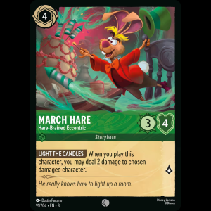 Lorcana March Hare - Hare-Brained Eccentric - Reign of Jafar 8#91