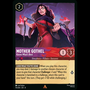 Lorcana Mother Gothel - Knows What's Best - Reign of Jafar 8#70