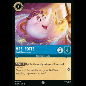 Lorcana Mrs. Potts - Head Housekeeper - Reign of Jafar 8#161