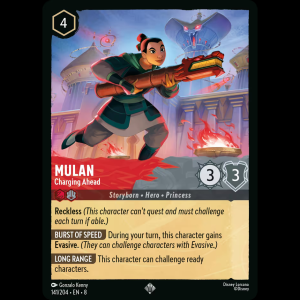 Lorcana Mulan - Charging Ahead - Reign of Jafar 8#141