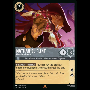 Lorcana Nathaniel Flint - Notorious Pirate - Reign of Jafar 8#196