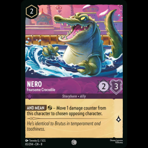 Lorcana Nero - Fearsome Crocodile - Reign of Jafar 8#65