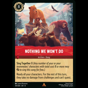 Lorcana Nothing We Won't Do - Reign of Jafar 8#147