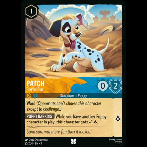 Lorcana Patch - Playful Pup - Reign of Jafar 8#25