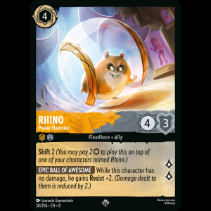 Lorcana Rhino - Power Hamster - Reign of Jafar 8#30