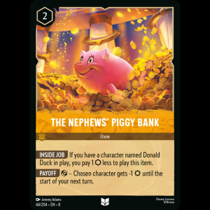 Lorcana The Nephews' Piggy Bank - Reign of Jafar 8#44