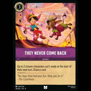 Lorcana They Never Come Back - Reign of Jafar 8#78