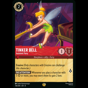 Lorcana Tinker Bell - Insistent Fairy - Reign of Jafar 8#136