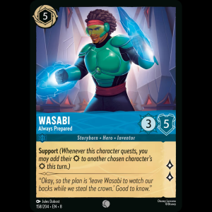 Lorcana Wasabi - Always Prepared - Reign of Jafar - FOIL 8#158